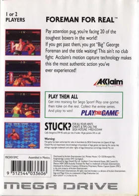 Foreman for Real (World) box cover back